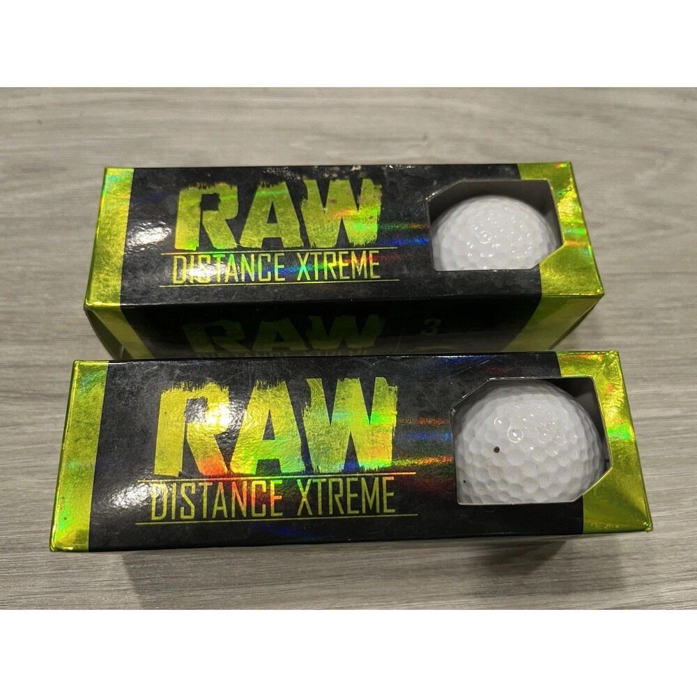 Slazenger Raw Distance Xtreme Golf Balls, New In Box, 2 Boxes - 6 Balls